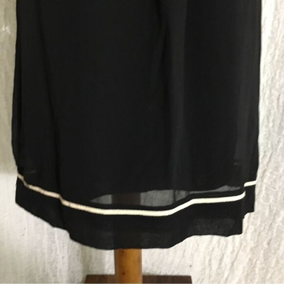 Yoana Baraschi Silk Black & Cream Sleeveless Top Size M - Picture 5 of 9